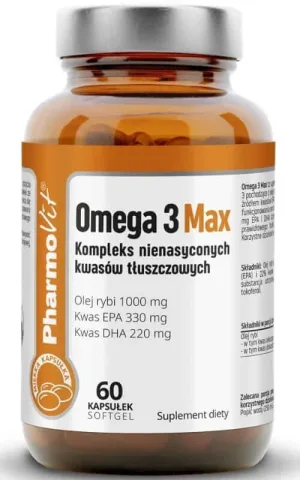 Omega 3 Max 60 capsule PharmoVit Clean Label
