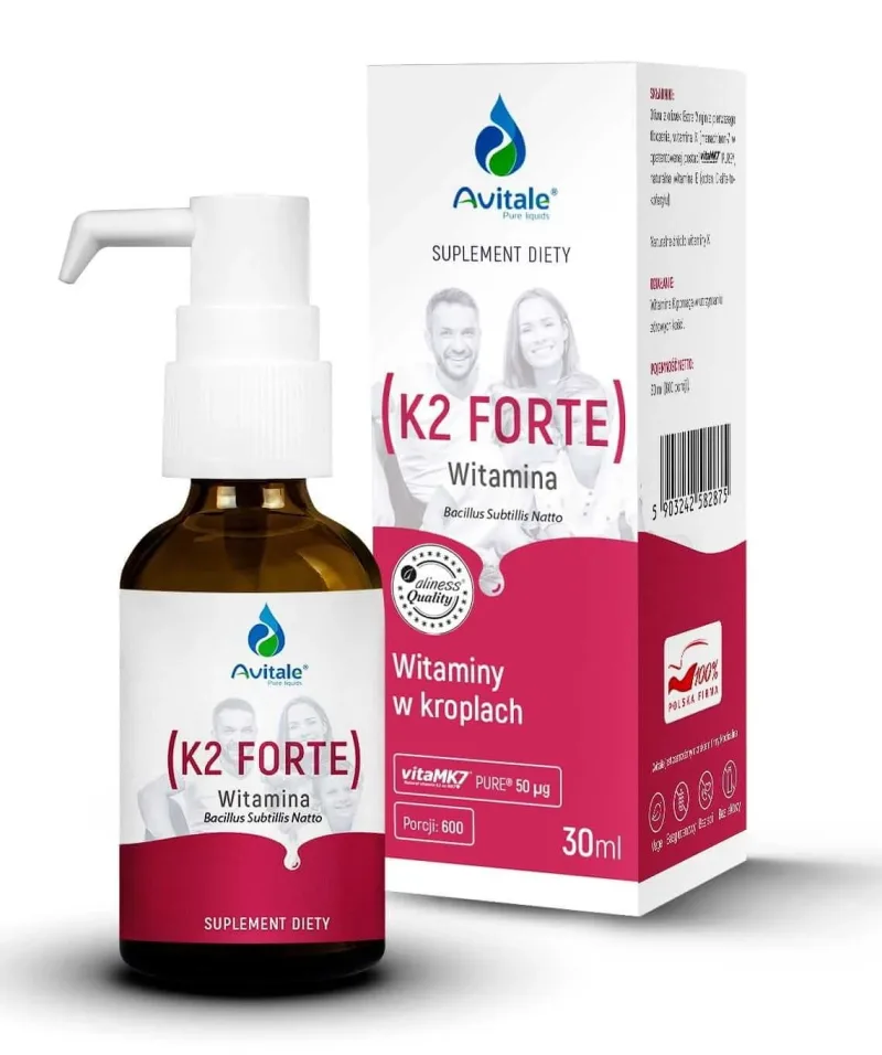 Avitale, K2 FORTE 50 µg x 30 ml — preț și oferte