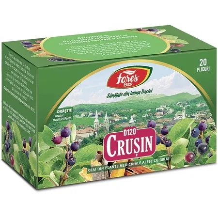 Ceai Crusin D120, 20 plicuri, Fares — preț și oferte