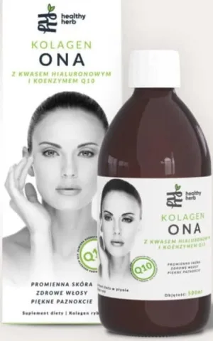 Colagen She cu acid hialuronic și coenzima Q10 - 500ml Healthy Herb
