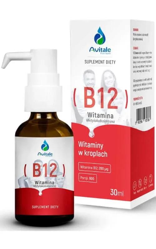 Vitamina B12 picături Metilcobalamină 200 µg 30 ml Avitale — preț și oferte