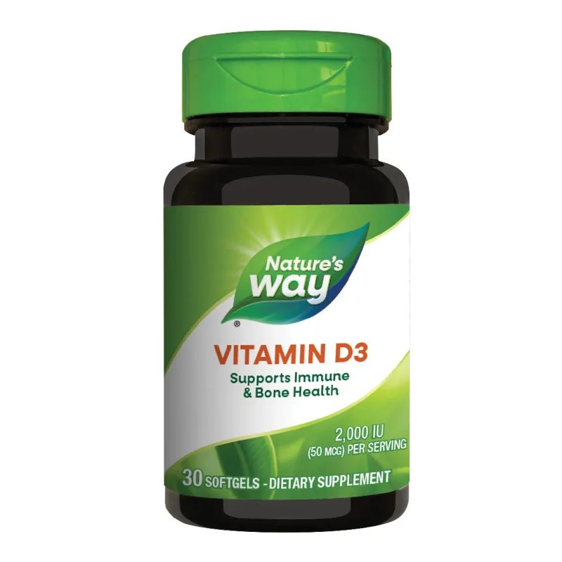 Vitamina D3 Nature's Way, 2000 UI, 30 capsule, Secom NATURE'S WAY SUA — preț și oferte