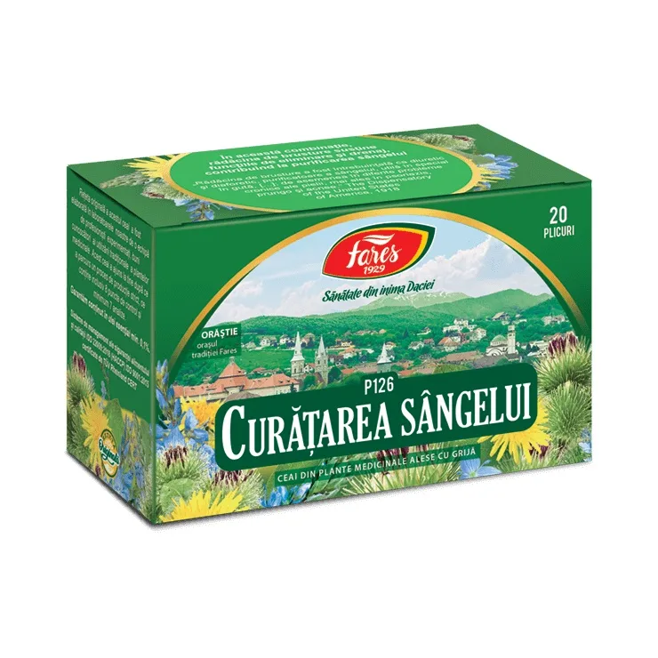 Ceai curatarea sangelui x 20dz (Fares) — preț și oferte