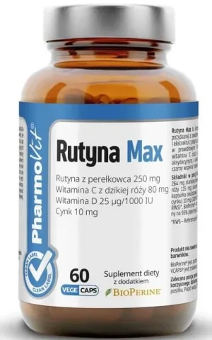Rutin Max 60 capsule PharmoVit Clean Label