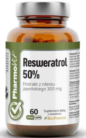 Resveratrol 50% 60 capsule Pharmovit Clean Label