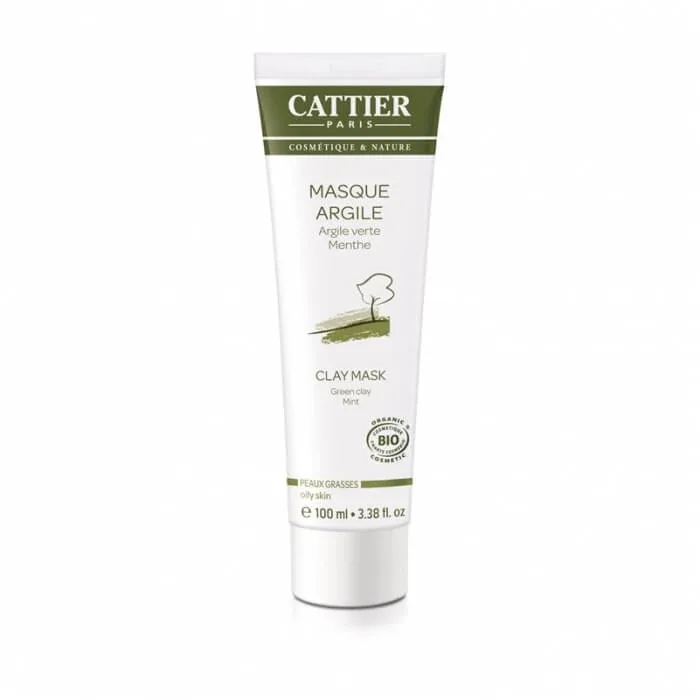 Masca Bio cu argila verde pentru purificarea tenului gras, 100 ml, Cattier — preț și oferte