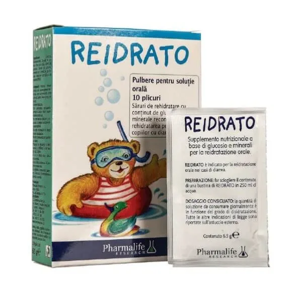 Reidrato pulbere pentru soluție orală, 10 plicuri, Pharmalife — preț și oferte