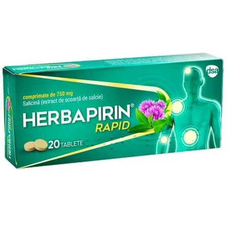 Herbapirin Rapid, 20 comprimate, Arnica Kft — preț și oferte