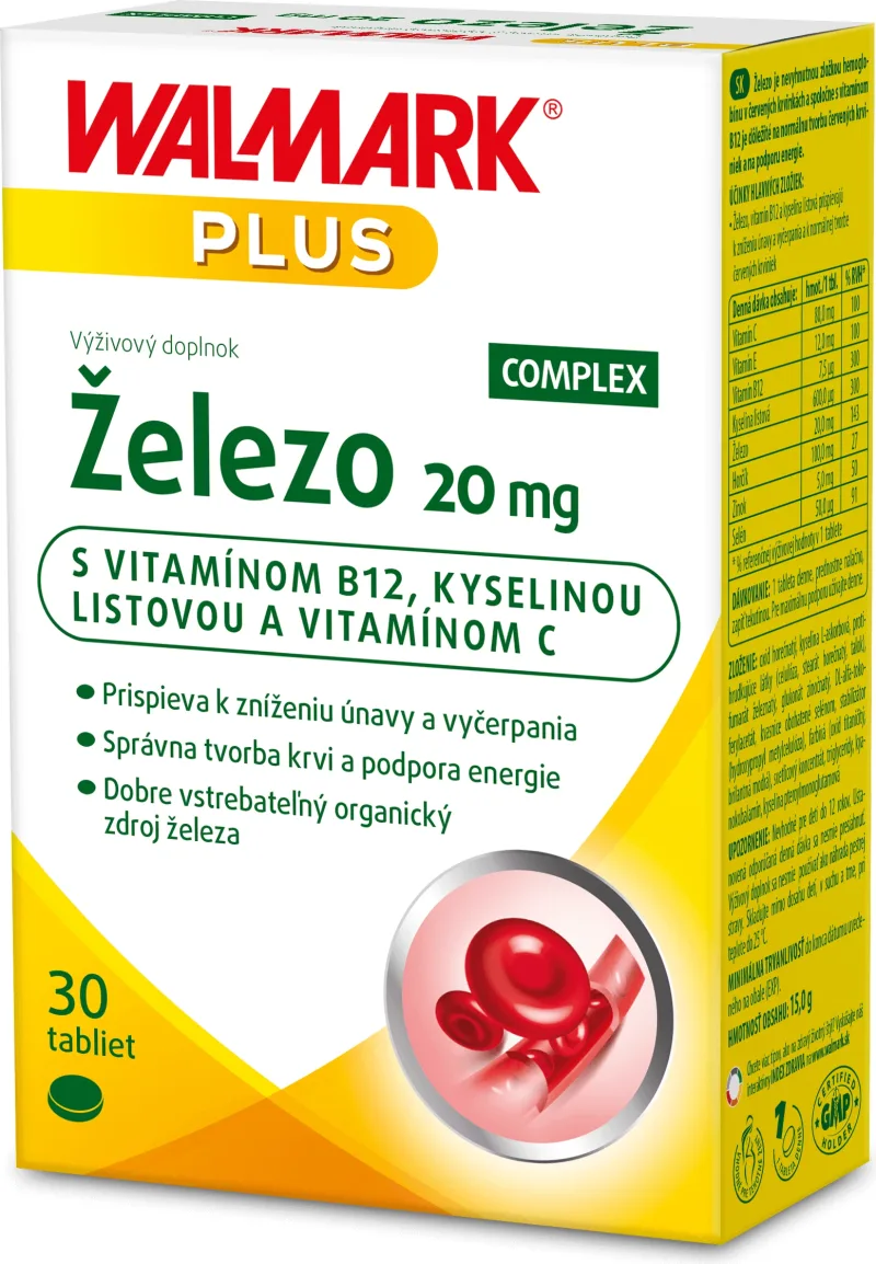 Walmark Fier 20 mg 30 comprimate — preț și oferte