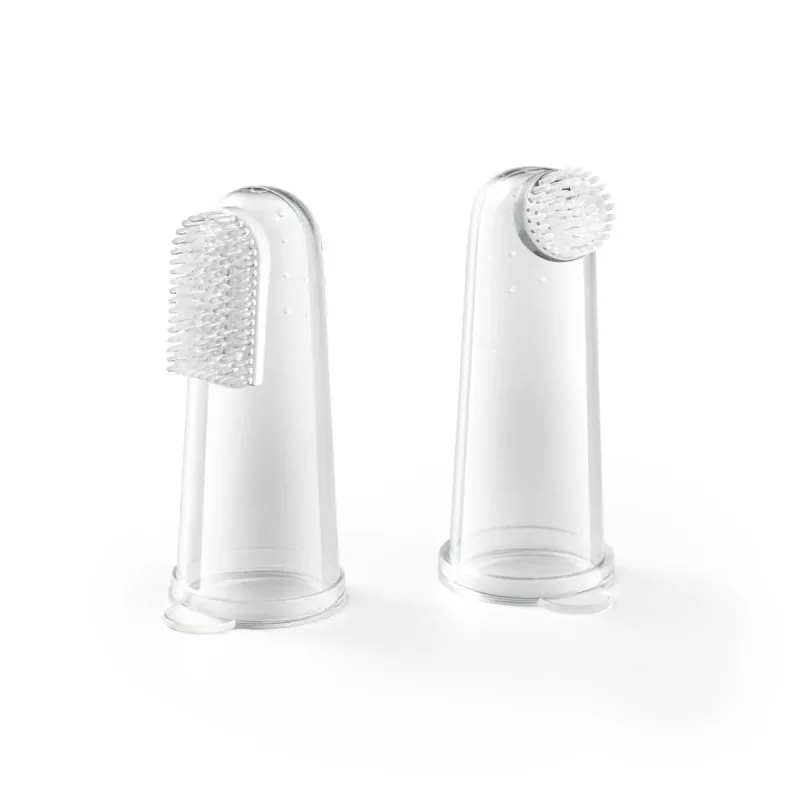 Degetar din silicon in cutie de protectie, 2 bucati, Babyono — preț și oferte