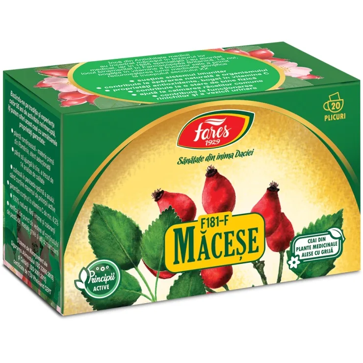 Ceai Macese, F181, 20 plicuri, Fares — preț și oferte