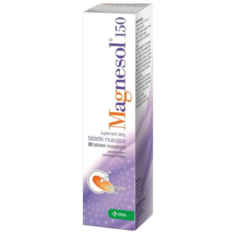 Magnesol 150, 20 comprimate efervescente KRKA — preț și oferte