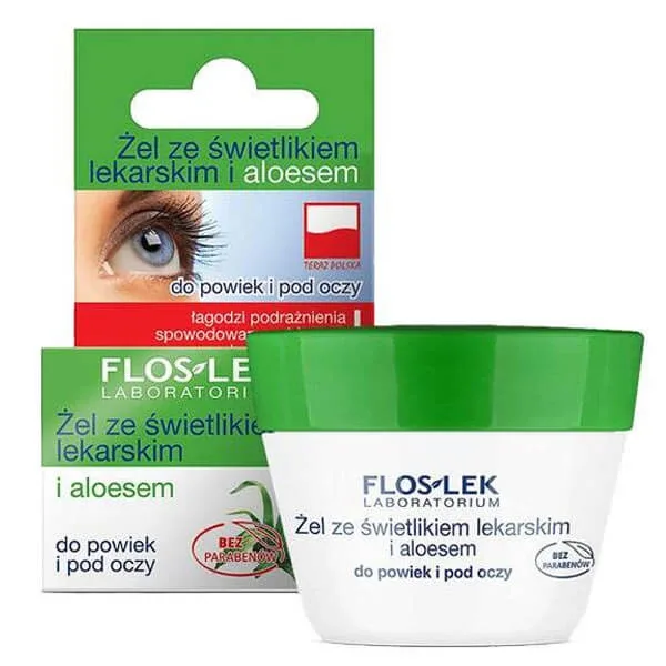 Flos-Lek, gel cu echinacea și aloe vera pentru pleoape și sub ochi, 10 g — preț și oferte