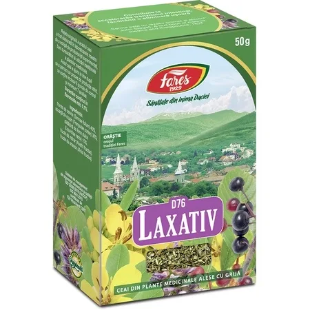 Ceai Laxativ D76 Fares 50 g, Fares — preț și oferte