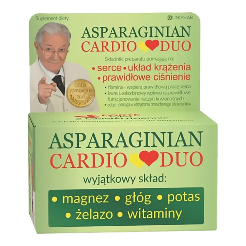 Asparaginate CardioDuo, 50 comprimate Unipharma — preț și oferte
