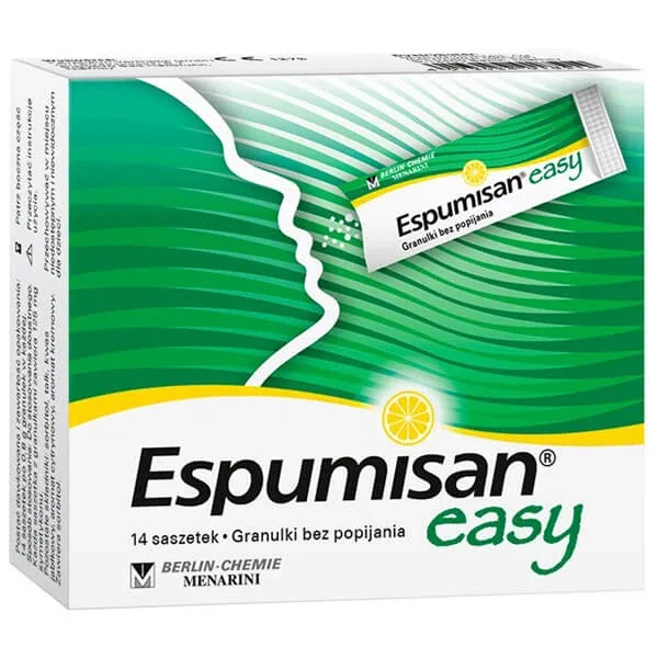 Espumisan Easy, granule fără înghițitură, aromă de portocale, 14 pliculețe BERLIN CHEMIE — preț și oferte
