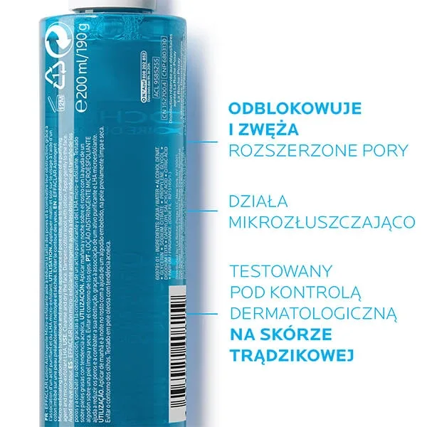 La Roche-Posay Effaclar, tonic micro-exfoliant pentru strângerea porilor, 200 ml — preț și oferte