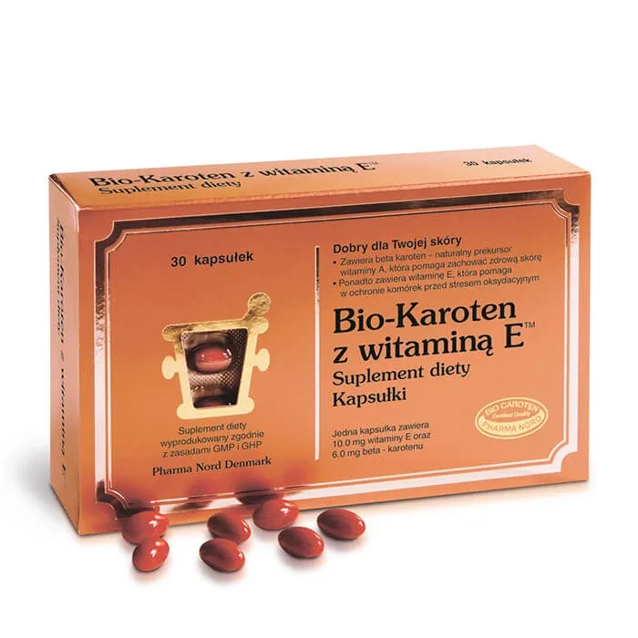 Bio-Caroten + Vitamina E, 30 capsule PHARMA NORD — preț și oferte