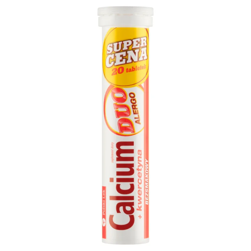 Calcium + Quercetin Duo Allergo, fără gust, 20 comprimate efervescente Lek Pharmaceuticals — preț și oferte