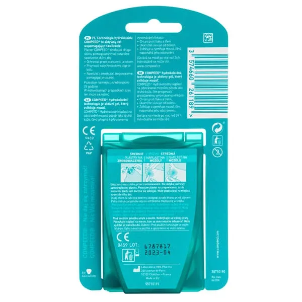 Compeed, plasturi pentru keratoză, hidrocoloid, mediu, 6 bucăți — preț și oferte