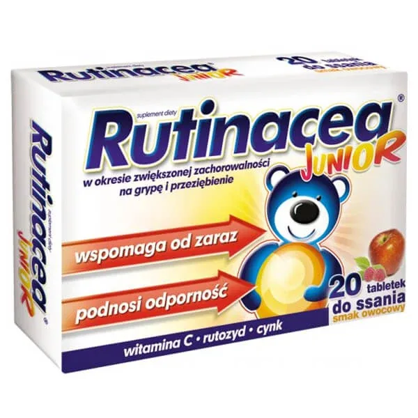 Rutinacea Junior, aromă de fructe, 20 de pastiluțe AFLOFARM — preț și oferte