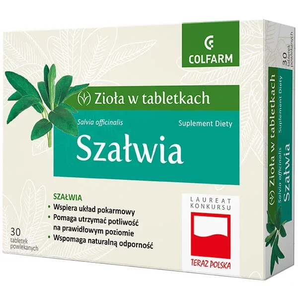 Plante de salvie în comprimate, 30 comprimate filmate Ziola — preț și oferte