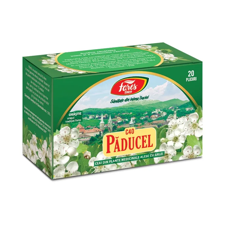 Ceai Paducel frunze si flori, C40, 20 plicuri, Fares — preț și oferte