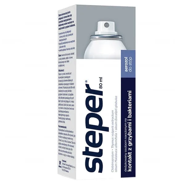Steper, spray antifungic pentru picioare și unghii, 80 ml AFLOFARM — preț și oferte