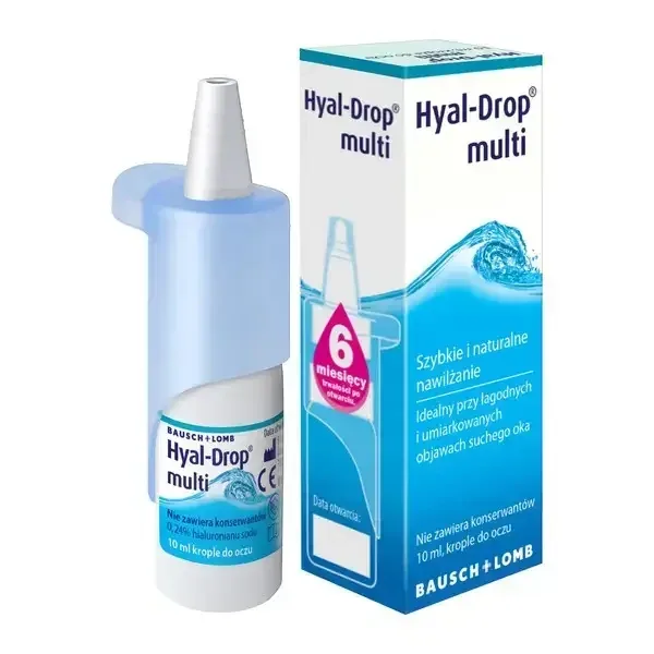 Hyal-Drop Multi, picături hidratante pentru ochi, 10 ml BAUSCH & LOMB — preț și oferte