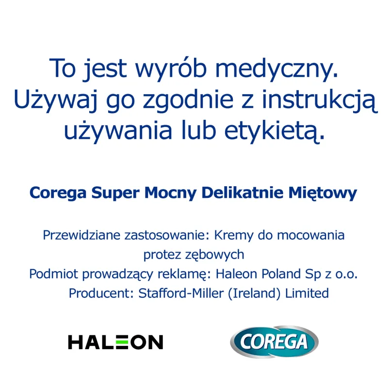Corega Super Strong, cremă de fixare pentru proteze dentare, ușor mentolată, 40 g — preț și oferte