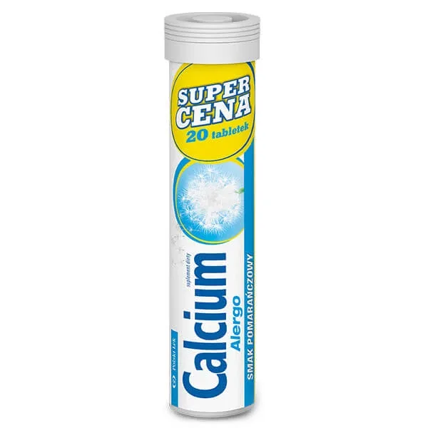 Calcium Alergo, aromă de portocale, 20 comprimate Lek Pharmaceuticals — preț și oferte