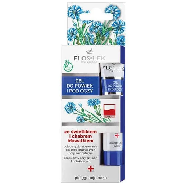 Flos-Lek, Gel de pleoape și albăstrele pentru pleoape și sub ochi, 15 ml — preț și oferte
