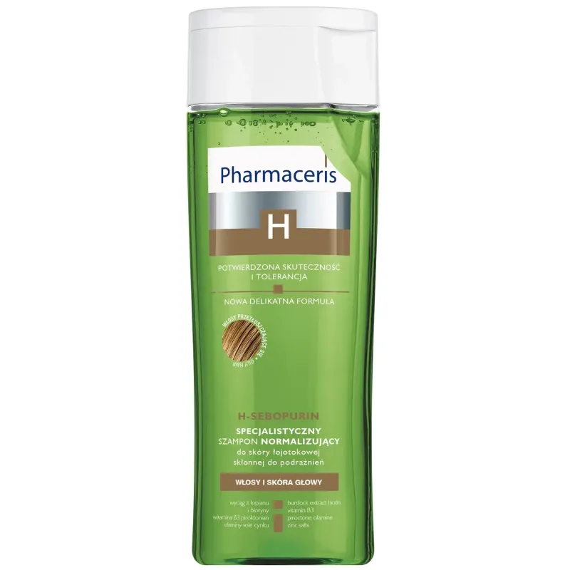 Pharmaceris H Sebopurin, șampon specializat de normalizare, piele seboreică predispusă la iritații, 250 ml — preț și oferte