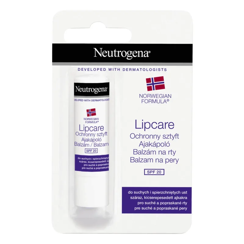 Neutrogena Norwegian Formula, stick protector pentru buze uscate și crăpate, SPF 20, 4.8 g — preț și oferte