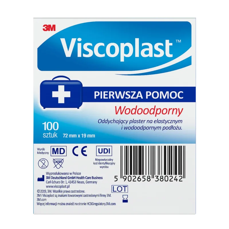 Viscoplast Waterproof, tencuieli microperforate, 72 mm x 19 mm, 100 bucăți — preț și oferte