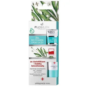Flos-Lek, Gel de pleoape și plantain pentru pleoape și sub ochi, 15 ml