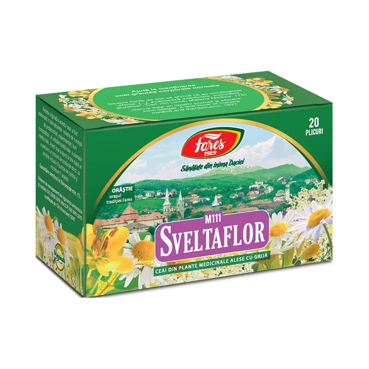 Ceai Sveltaflor, M111, 20 plicuri, Fares — preț și oferte