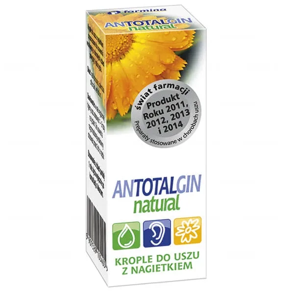 Antotalgin Natural, picături pentru urechi cu calendula, 15 g Farmina — preț și oferte