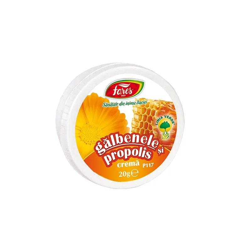 Crema galbenele,propolis x 20g (Fares) — preț și oferte