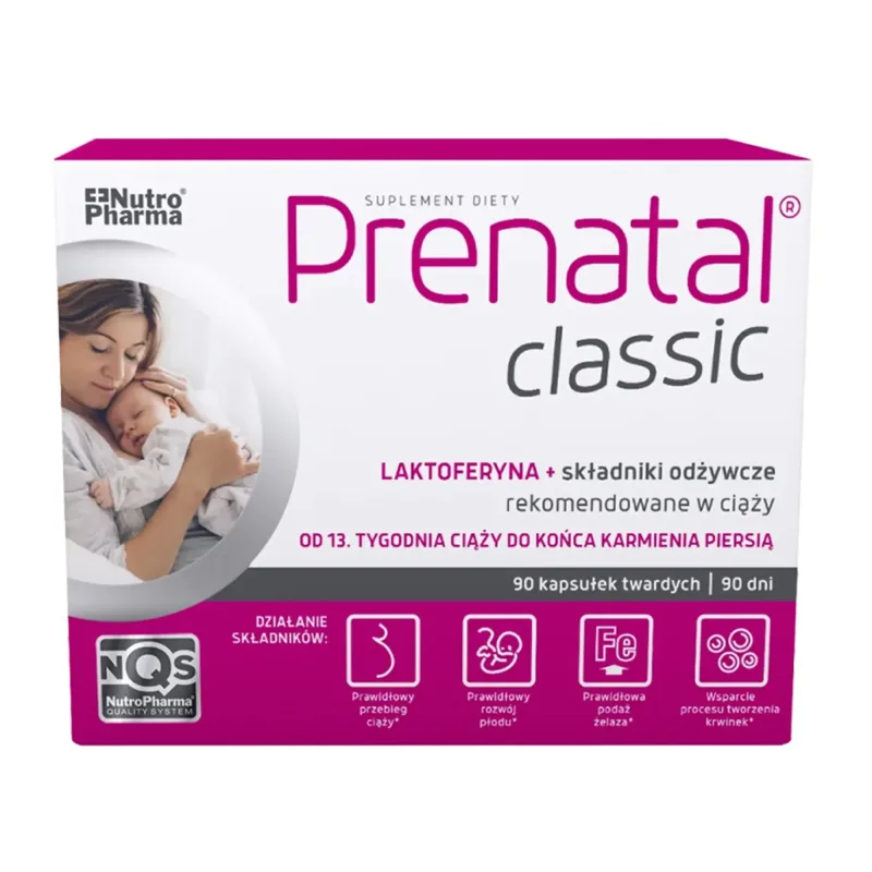 Prenatal Classic, 90 capsule tari NutroPharma — preț și oferte