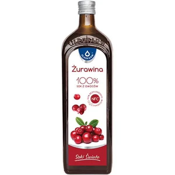 Oleofarm Juice of the World Cranberry, 100% suc de fructe, 980 ml — preț și oferte