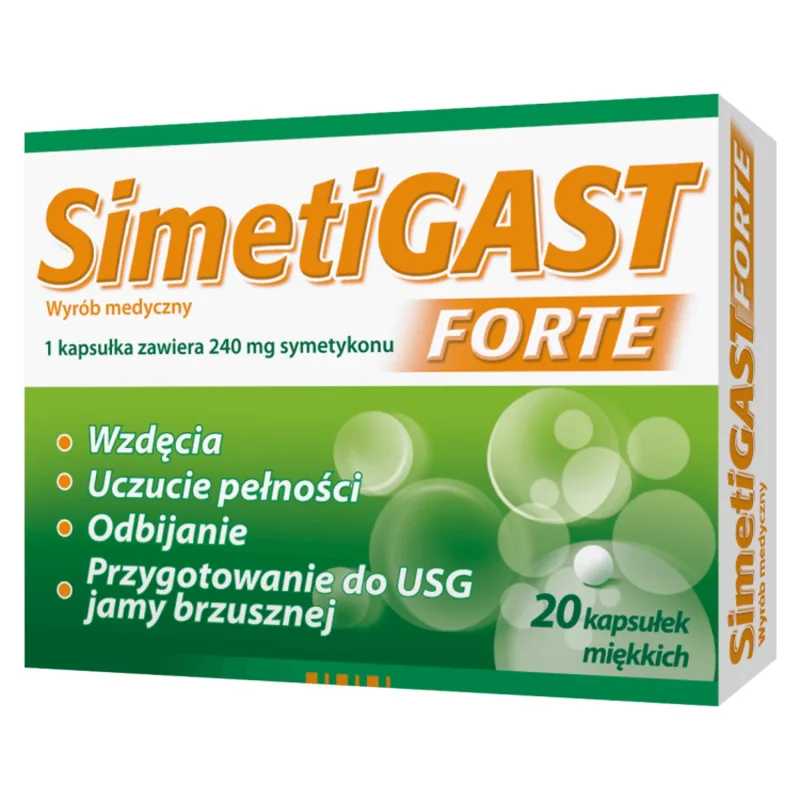 SimetiGast Forte 240 mg, 20 capsule flexibile Medana — preț și oferte