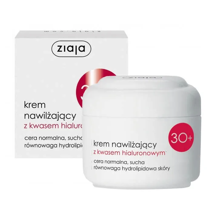 Ziaja 30+, Cremă hidratantă cu acid hialuronic, ten normal, ten uscat, 50 ml — preț și oferte