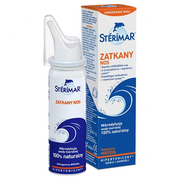 Sterimar Congested Nose, spray nazal hipertonic hipertonic îmbogățit cu cupru, 50 ml — preț și oferte
