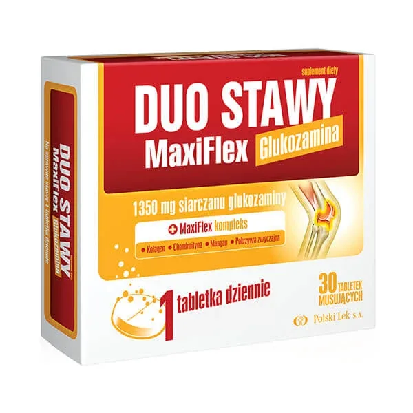 Duo Joints MaxiFlex, aromă de portocale, 30 comprimate efervescente Lek Pharmaceuticals — preț și oferte