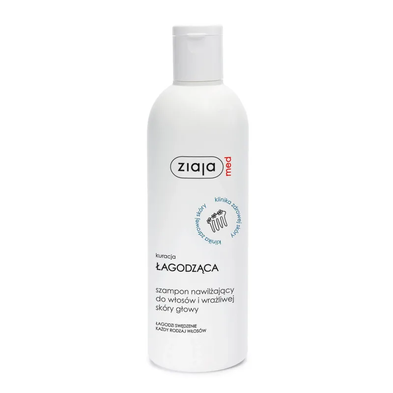 Ziaja Med Kuracja Łagodząca, Șampon hidratant pentru păr și scalp sensibil, 300 ml — preț și oferte