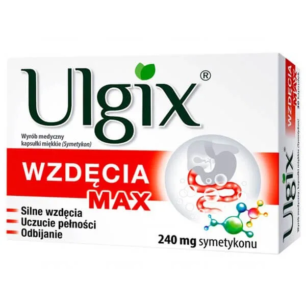 Ulgix Flatulence Max 240 mg, 30 capsule moi Lek Pharmaceuticals — preț și oferte