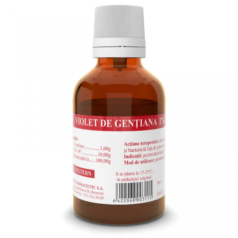 Violet de gentiana 1% x 25g (Tis) TIS FARMACEUTIC SA — preț și oferte