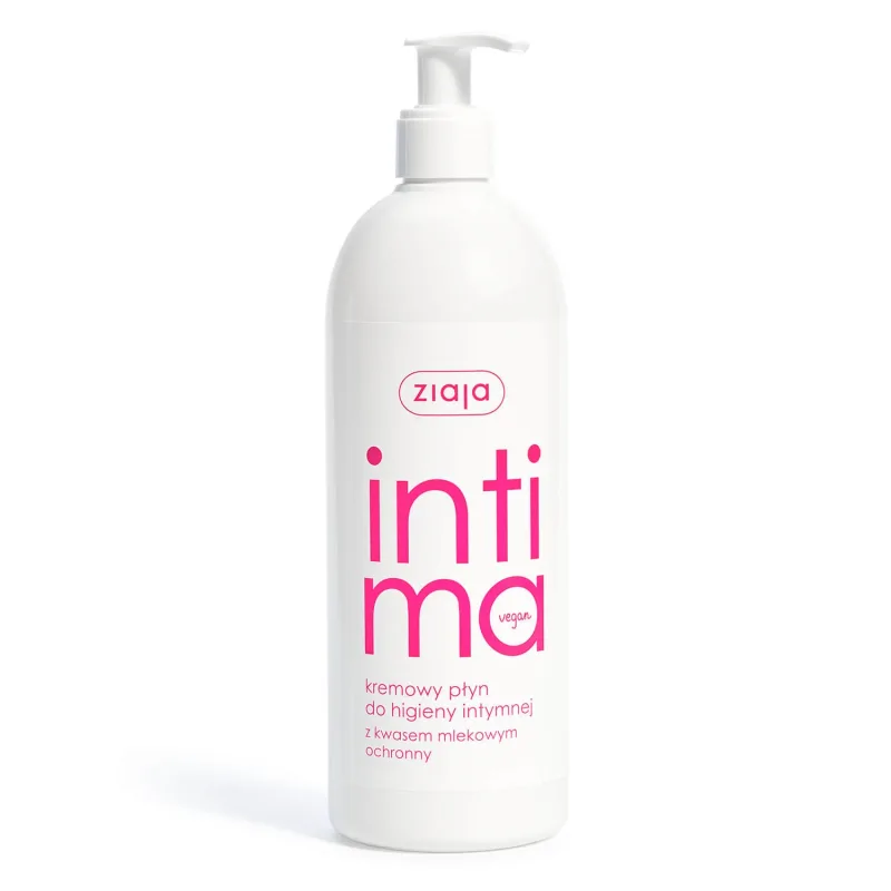 Ziaja Intima, Lichid cremos de igienă intimă cu acid lactic, protector, 500 ml — preț și oferte
