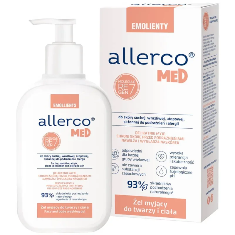 Allerco, gel de spălare pentru pielea predispusă la iritații și alergii, 200 ml — preț și oferte